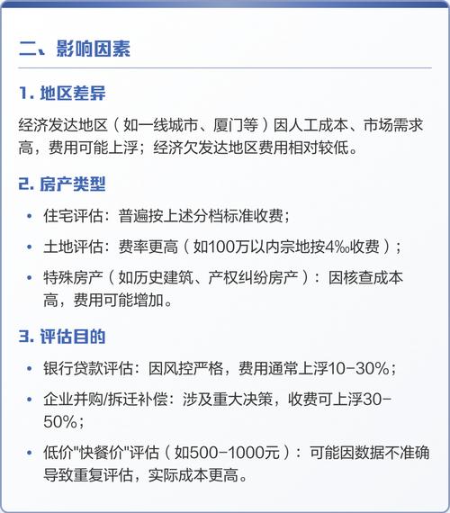 房產評估費用收費標準解析 房地產評估收費指南